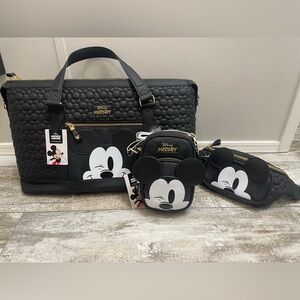 NWT Mickey weekender bag, fanny pack bag and phone crossbody bag